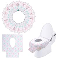 XHXSTORE Protector WC Niños Desechable Impermeable 20pcs Fundas de Papel para Asiento de Inodoro Protector Water Niños…